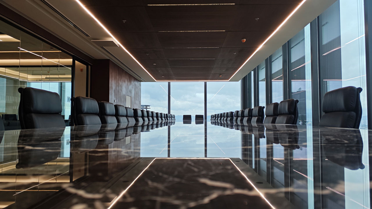 Meeting room at Von Wobeser y Sierra's new offices