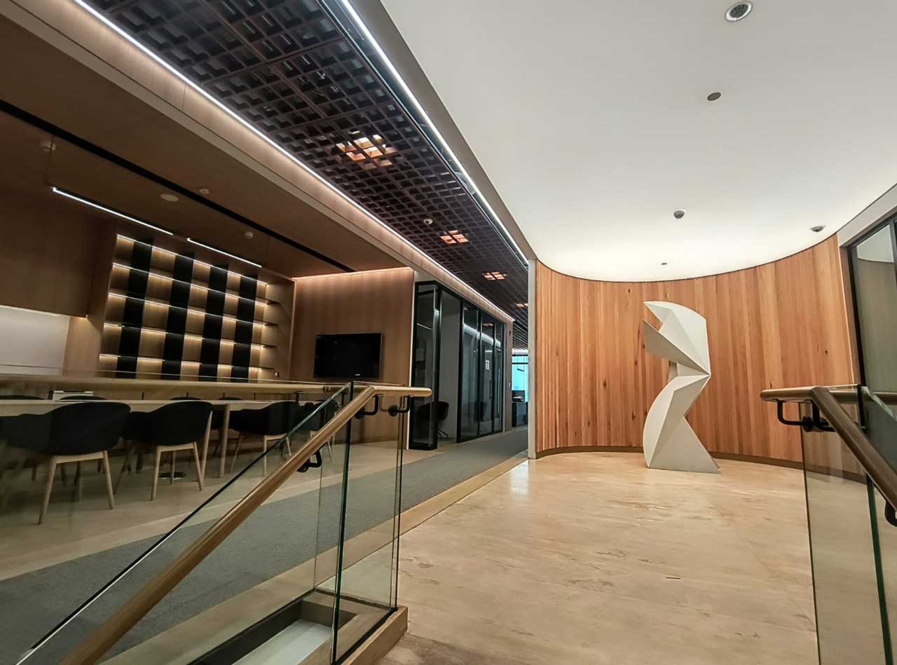 Reception area at Von Wobeser y Sierra's new offices